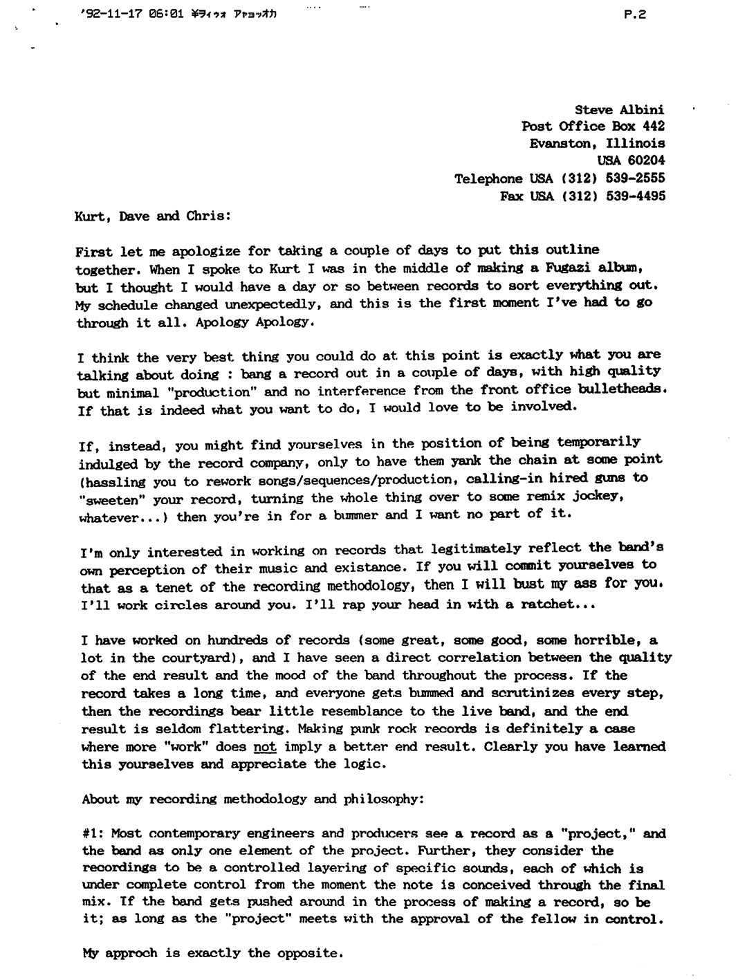 Letter to Nirvana 1 Letter to Nirvana 1