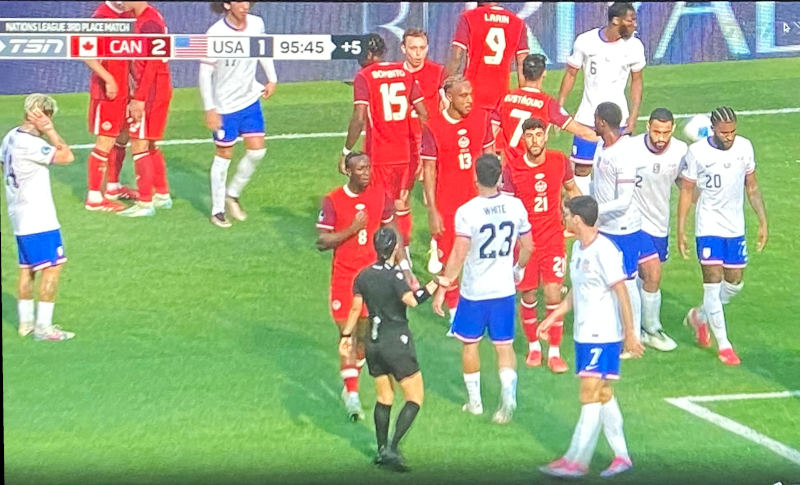 boiling over late in the match